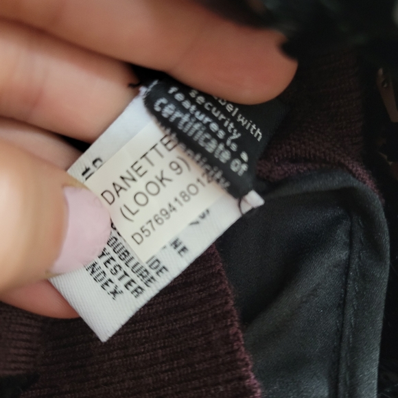 Diane Von Furstenberg purple wool sequin dress S - Picture 6 of 7